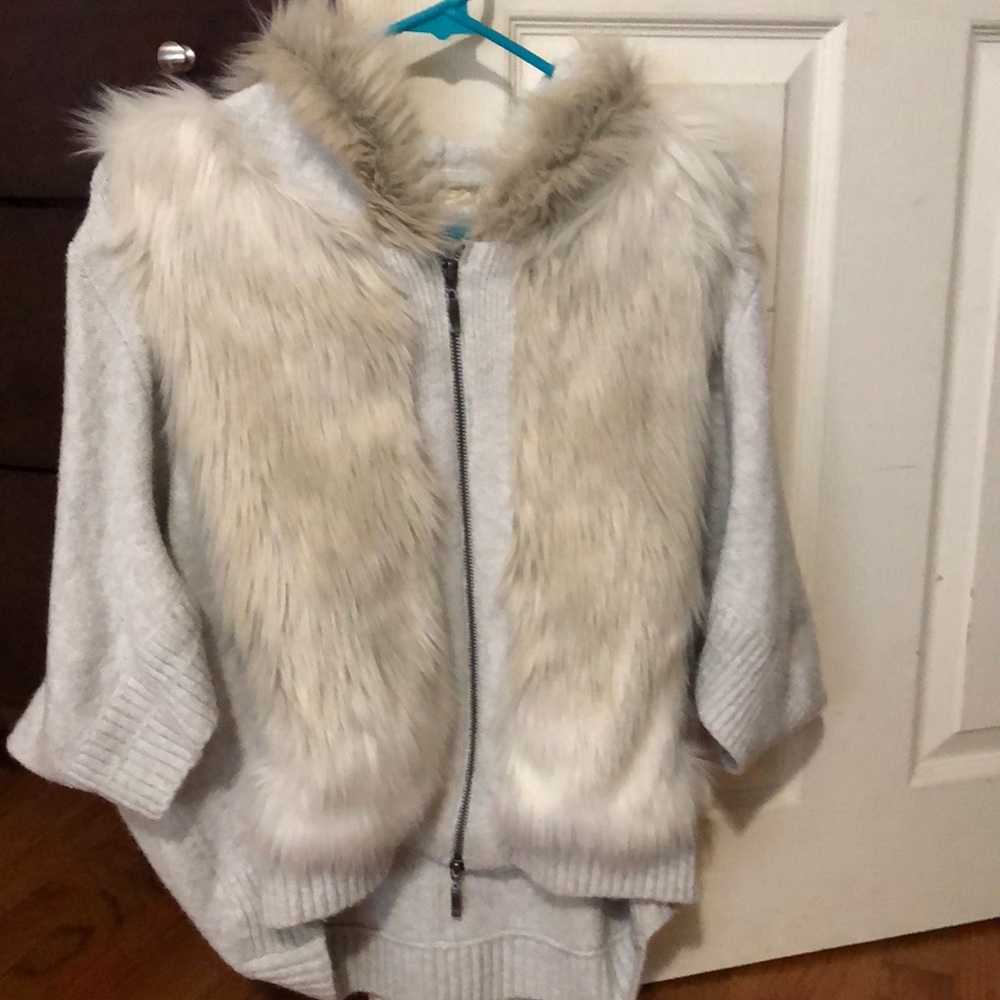 Anthropologie fuzzy sweater